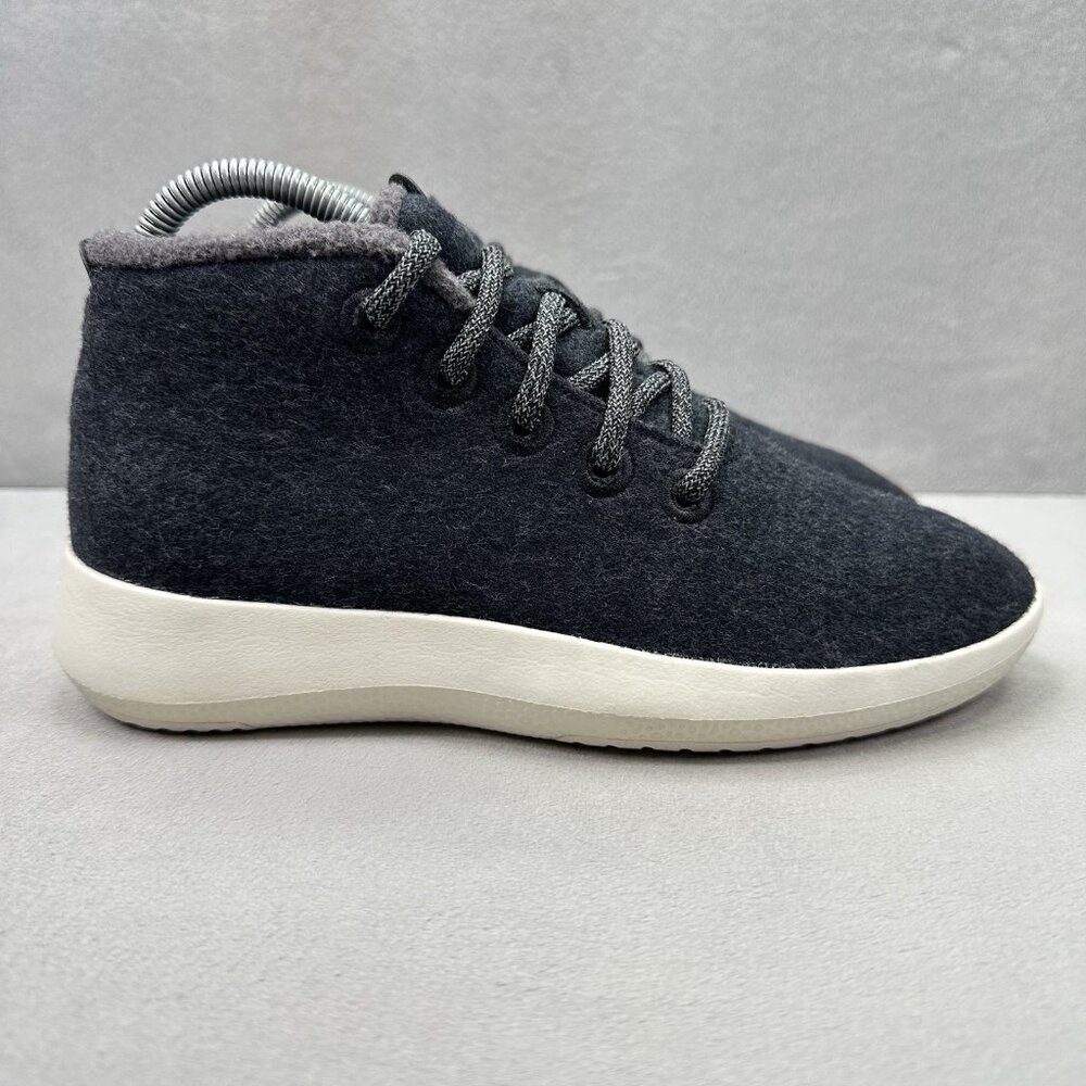 Allbirds Wool Runner Up Mizzle Womens Size 7 Shoes Black High Top Comfort Casual